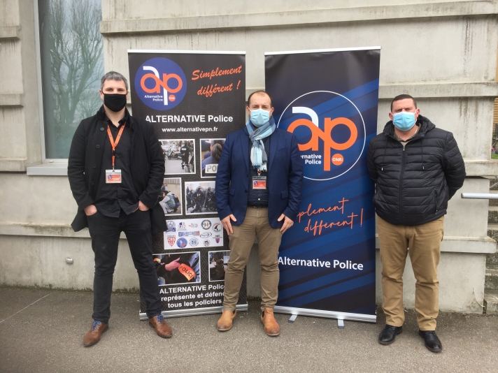De gauche à droite : Christophe Moussoux, Cyril Baudesson et Sylvain André.