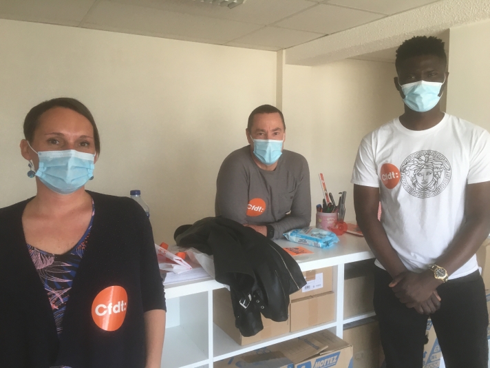De gauche à droite : Caroline Guyodo, Jean-Marc Thépaut et Zikirou Magadji.