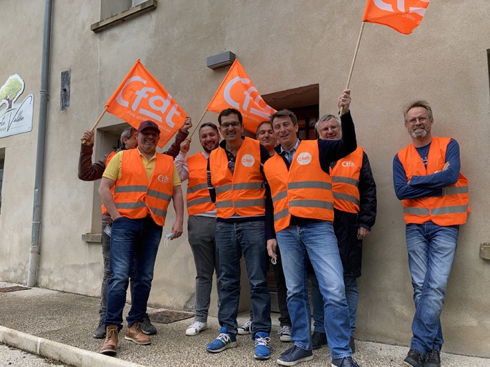 L’équipe CFDT Aperam de Gueugnon.